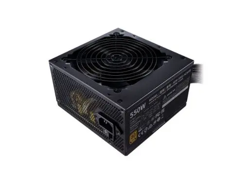 MPE-5501-ACAAW-BTW Cooler Master MWE 550-Watts 100-240V AC 8-4A 50-60Hz 80-Plus Bronze ATX Power Supply