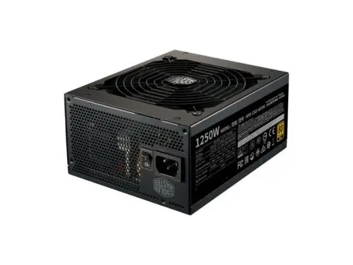 MPE-C501-AFCAG-BR Cooler Master MWE 1250-Watts 100-240V AC 15-7A 47-63Hz 80-Plus Gold Full Modular ATX Power Supply