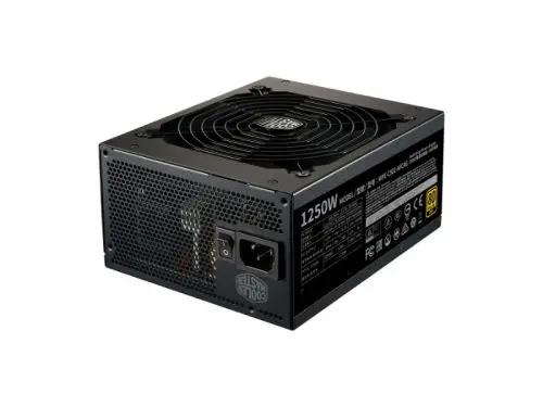 MPE-C501-AFCAG-US Cooler Master MWE 1250-Watts 100-240V AC 15-7A 47-63Hz 80-Plus Gold Full Modular ATX Power Supply