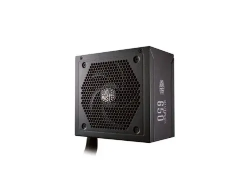 MPX-6501-AMAAB-UK Cooler Master MasterWatt 650-Watts 100-240V AC 10-5A 50-60Hz 80-Plus Bronze Semi Modular ATX Power Supply