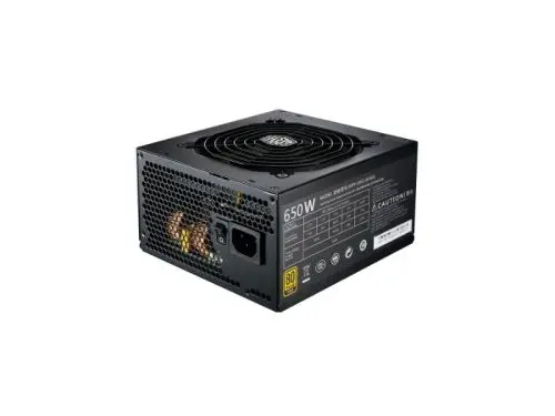MPY-6501-AFAAG-ST Cooler Master MWE 650-Watts 100-240V AC 12-6A 50-60Hz 80-Plus Gold Full Modular ATX Power Supply