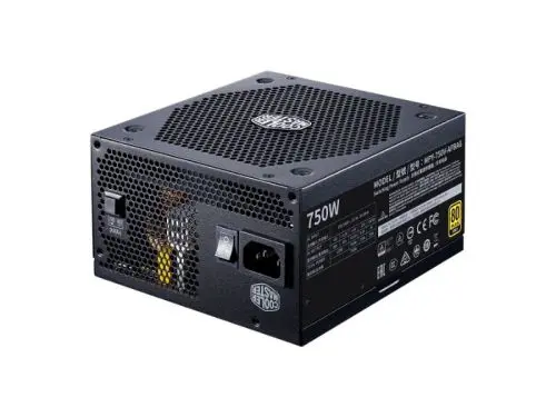 MPY-750V-AFBAG-JP Cooler Master MWE 750-Watts 100-240V AC 10-5A 50-60Hz 80-Plus Gold Full Modular ATX Power Supply