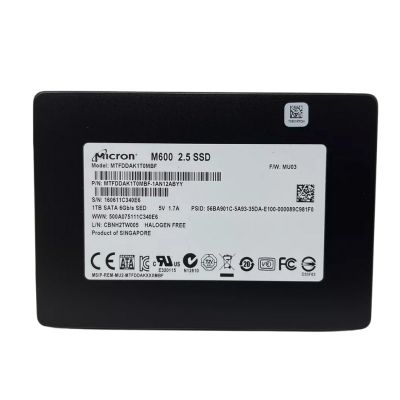 MTFDDAK1T0MBF Micron 1TB Multi-Level Cell SATA 6Gb/s NAND Flash 2.5-Inch Solid State Drive