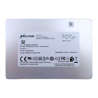 MTFDDAK1T0TDL-1AW1ZABHA Micron 1300 1TB 6Gb/s SATA 2.5-Inch HPE OEM Solid State Drive