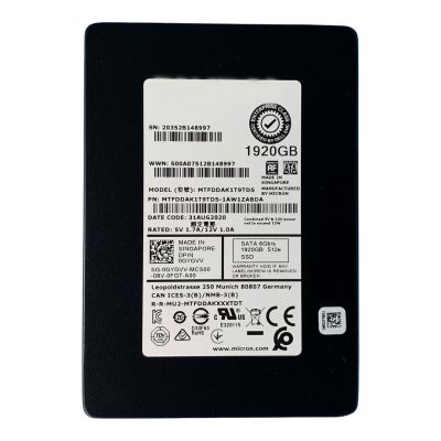 MTFDDAK1T9TDS-1AW1ZABDA Micron 5300 Pro 1.92TB Triple-Level Cell SATA 6Gb/s 2.5-Inch Solid State Drive