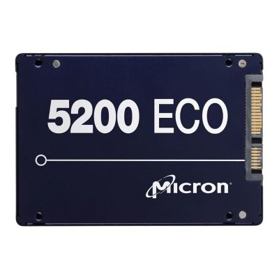 MTFDDAK7T6TDC-1AT1ZABYY Micron 5200 ECO Series 7.68TB Triple-Level Cell SATA 6Gb/s 3D NAND 2.5-Inch Solid State Drive