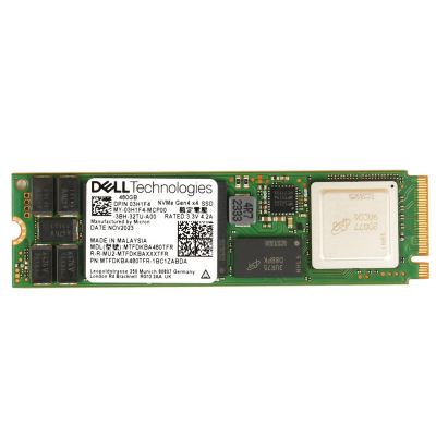 MTFDKBA480TFR-1BC1ZABDA Micron 7450 Pro 480GB PCIe Gen 4.0 x4 NVMe 3D Nand TLC M.2 2280 Solid State Drive DELL OEM