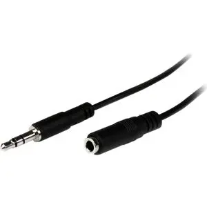 MU1MMFS StarTech 1m Slim 3.5mm Stereo Extension Audio Cable M/F