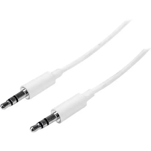 MU3MMMSWH StarTech 3m White Slim 3.5mm Stereo Audio Cable Male to Male