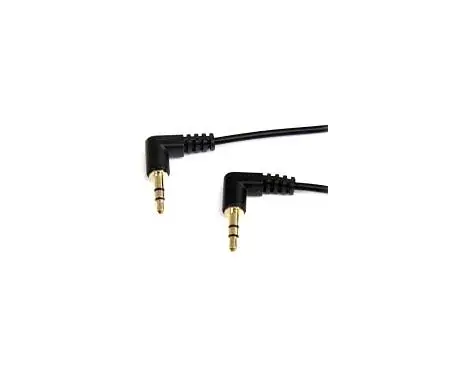 MU6MMS2RA StarTech 6ft Slim 3.5mm Right Angle Stereo Audio Cable M/M
