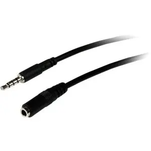 MUHSMF2M StarTech 2m 3.5mm 4 Position TRRS M/F Headset Extension Cable