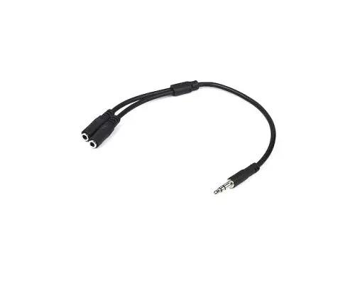 MUY1MFFS StarTech Slim Stereo Splitter Cable 3.5mm Male to 2x 3.5mm Female