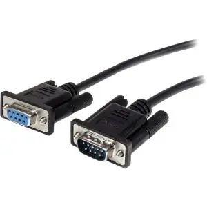 MXT1003MBK StarTech 3m Black DB9 RS232 Serial Cable M/F