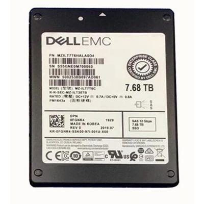 MZILT7T6HALA0D4 Samsung PM1643a 7.68TB 12Gb/s SAS Read Intensive 2.5-inch Solid State Drive DELL OEM