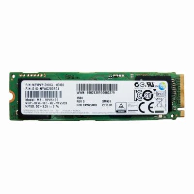 MZVPV512HDGL-00000 Samsung SM951 512GB Multi-Level Cell PCI Express NVMe 3.0 x4 M.2 2280 Solid State Drive