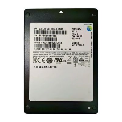 MZ-ILT960B Samsung PM1643a 960GB SAS 12Gb/s 2.5-Inch Solid State Drive