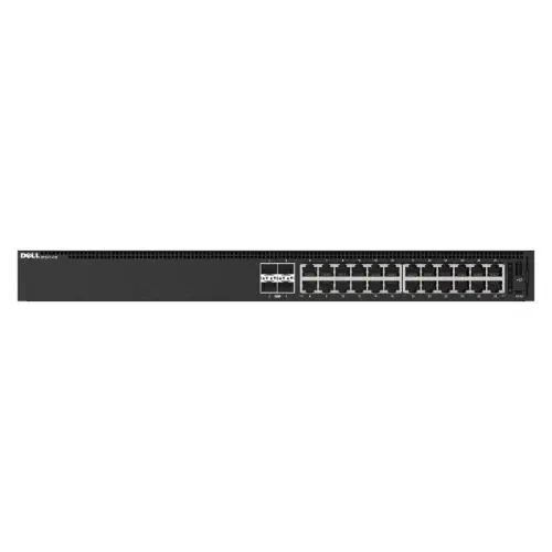 N1124T-ON Dell PowerSwitch N1100 Series N1124T-ON 24 x RJ-45 Ports 10/100/1000Base-T + 4 x SFP+ Ports Layer 2 Managed 1U Rack-mountable Gigabit Ethernet Network Switch