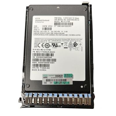 P15849-002 HP 1.6TB SAS 12Gb/s Mixed Use SFF 2.5-Inch Solid State Drive