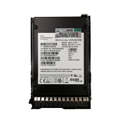 P20735-001 HP 1.92TB PCI Express NVMe Read Intensive High Performance 2.5-inch Solid State Drive