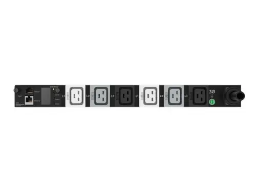 P9R79A HPE G2 Metered Modular 3Ph 11kVA/60309 5-Wire 16A/230V Outlets (6) C19/1U Horizontal INTL PDU