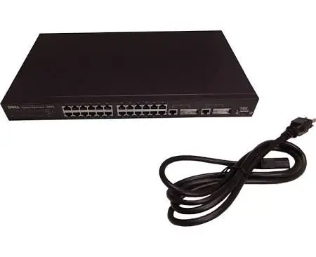PC3024 Dell PowerConnect 3024 24 x Ports 10/100Base-TX + 2 x Ports 10/100Base-T Layer 3 Managed 1U Rack-Mountable Fast Ethernet Network Switch