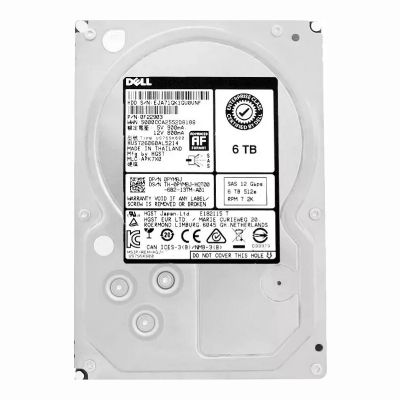 PYM8J Dell 6TB 7200RPM SAS 12Gb/s Hot-Pluggable (512e) 3.5-Inch Nearline Hard Drive with Tray for PowerEdge Server & PowerVault Storage Array
