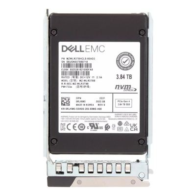 RJKM5 Dell 3.84TB PCI Express NVMe 4.0 Read Intensive 2.5-inch Solid State Drive