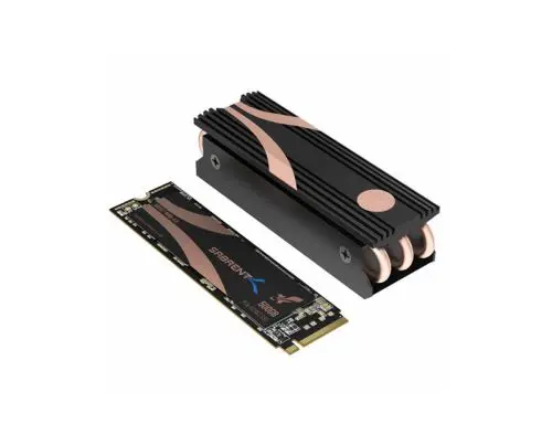 SB-ROCKET-NVMe4-HTSK-500 Sabrent Rocket 500GB PCI Express 4.0 x4 NVMe M.2 2280 Solid State Drive with Heatsink