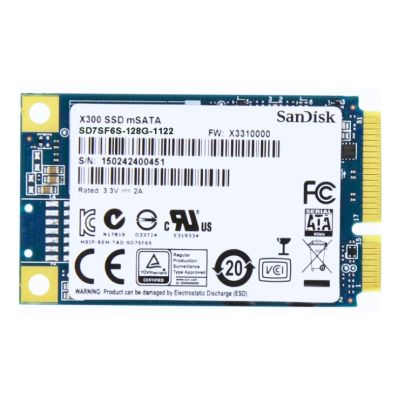 SD7SF6S-128G-1122 SanDisk X300 Series 128GB SATA 6Gb/s mSATA Solid State Drive