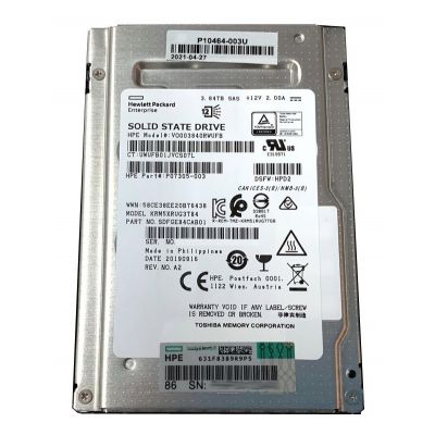 SDFGE84CAB01 KIOXIA 3.84TB SAS 12Gb/s 2.5-Inch Solid State Drive