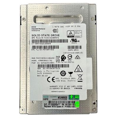 SDFGE85CAB01 KIOXIA RM5 1.92TB Triple-Level Cell SAS 12Gb/s 2.5-Inch Solid State Drive