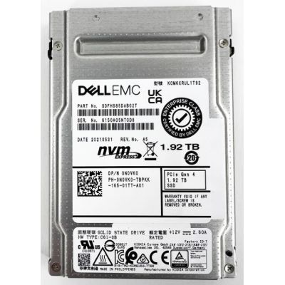 SDFHS85DAB02T KIOXIA CM6-R 1.92TB Triple-Level Cell PCI Express NVMe 4.0 x4 2.5-Inch Solid State Drive