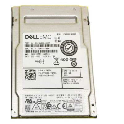 SDFUN86DAB01T Toshiba PM6 400GB Triple-Level Cell SAS 12Gb/s 2.5-Inch Solid State Drive