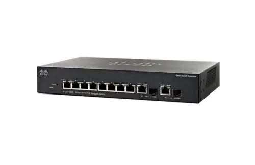 SF350-08-K9 Cisco Business 350 Series 8 x Ports 10/100Base-T Managed Layer 2 Gigabit Ethernet Switch