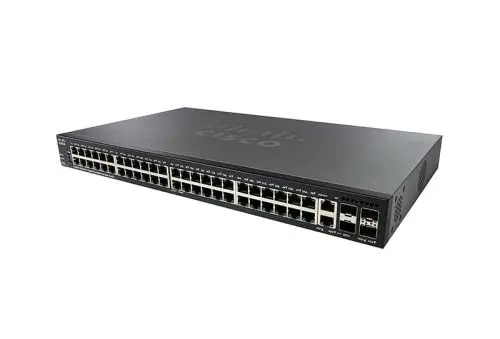 SG350X48MPK9NA-RF Cisco Small Business 350X Series SG350X-48MP 48 x Ports PoE+ 1000Base-T + 4 x Ports SFP+ Layer 3 Managed 1U Rack-mountable Stackable Gigabit Ethernet Network Switch