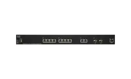 SG350XG2F10K9NA-RF Cisco Small Business 350X Series SG350XG-2F10 10 x Ports SFP+ 10GBase-T + 2 x Ports SFP+ Stackable Rack-mountable Layer 3 Managed Gigabit Ethernet Network Switch