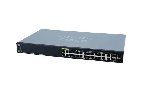 SG350X-24MP-K9-EU Cisco Small Business 350X Series SG350X-24MP 24 x Ports PoE+ 10/100/1000Base-T + 2 x Ports 10GBase-T Combo SFP+ + 2 x Ports SFP+ Stackable Rack-mountable Layer 3 Managed Gigabit Ethernet Network Switch