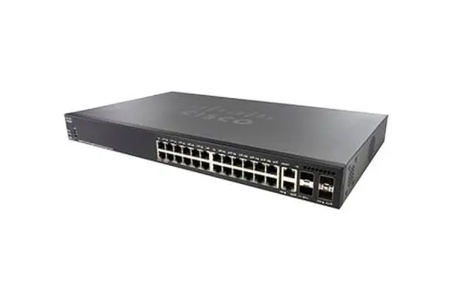 SG350X-24P-K9NA-RF Cisco Small Business 350X Series SG350X-24P 24 x Ports PoE+ 10/100/1000Base-T + 2 x Ports 10GBase-T Combo SFP+ + 2 x Ports SFP+ Stackable Rack-mountable Layer 3 Managed Gigabit Ethernet Network Switch