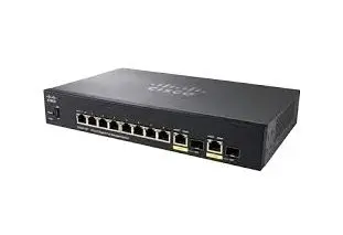 SG350-10MP-K9NA-RF Cisco Small Business 350 Series SG350-10MP 8 x Ports PoE+ 10/100/1000Base-T + 2 x Ports Combo SFP Rack-Mountable Layer 3 Managed Gigabit Ethernet Network Switch
