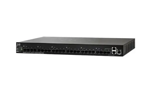 SG550XG-24F-K9-UK Cisco 550X SG550XG-24F 24 x Ports SFP+ + 2 x Ports Combo SFP with 2 x Ports SFP+ Layer 3 Managed Stackable Gigabit Ethernet Network Switch