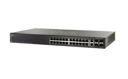SG550X-24MP-K9 Cisco Small Business 550X SG550X-24MP 24 x RJ-45 Ports PoE+ 1000Base-T + 2 x Combo RJ-45/SFP+ Ports + 2 x SFP+ Ports Layer 3 Managed Stackable Rack-Mountable Gigabit Ethernet Network Switch