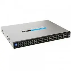 SLM248PT-NA Cisco Small Business 200 Series SF200-48P 48 x Ports PoE 10/100Base-T + 2 x Ports Combo SFP (mini-GBIC) Rack-Mountable Layer 2 Managed FE Network Switch