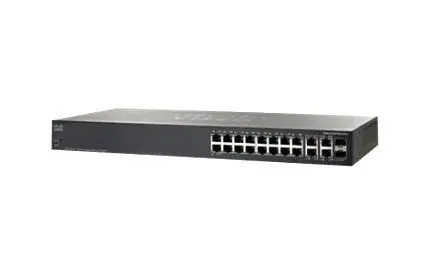 SRW2016-K9-NA-RF Cisco Small Business 300 Series SG300-20 18 x Ports 10/100/1000Base-T + 2 x Combo SFP mini-GBIC Ports Layer 3 Managed 1U Rack-Mountable Gigabit Ethernet Network Switch