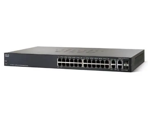SRW224G4-K9-NA Cisco SRW224G4 24 x RJ-45 Ports 10/100Base-TX + 4 x Gigabit Ports Layer 3 Managed Rack-mountable Fast Ethernet Network Switch