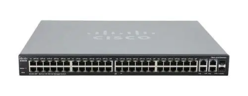 SRW248G4-K9-NA Cisco Small Business 300 Series 48-Port 48 x 10/100 + 2 x combo Gigabit SFP + 2 x 10/100/1000 Layer 3 Managed Gigabit Ethernet Network Switch