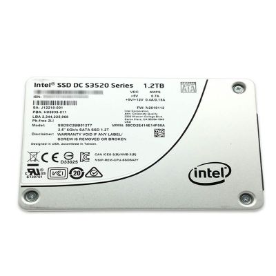 SSDSC2BB012T7 Intel S3520 1.2TB Multi-Level Cell SATA 6Gb/s 2.5-Inch Solid State Drive