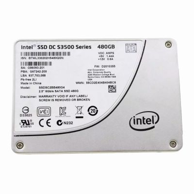 SSDSC2BB480G401 Intel DC S3500 480GB Multi-Level Cell SATA 6Gb/s 2.5-Inch Solid State Drive