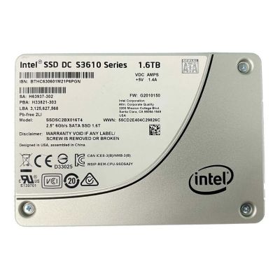 SSDSC2BX016T4 Intel DC S3610 1.6TB Multi-Level Cell SATA 6Gb/s 2.5-Inch Solid State Drive