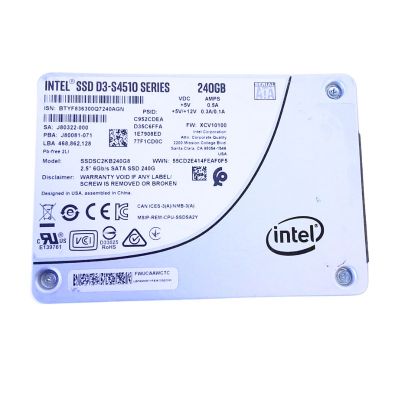 SSDSC2KB240G8 Intel D3 S4510 240GB Triple-Level Cell SATA 6Gb/s 2.5-Inch Solid State Drive