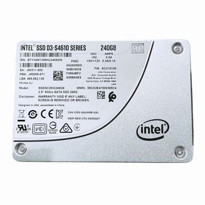 SSDSC2KG240G8 Intel D3 S4610 240GB Triple-Level Cell SATA 6Gb/s 2.5-Inch Solid State Drive